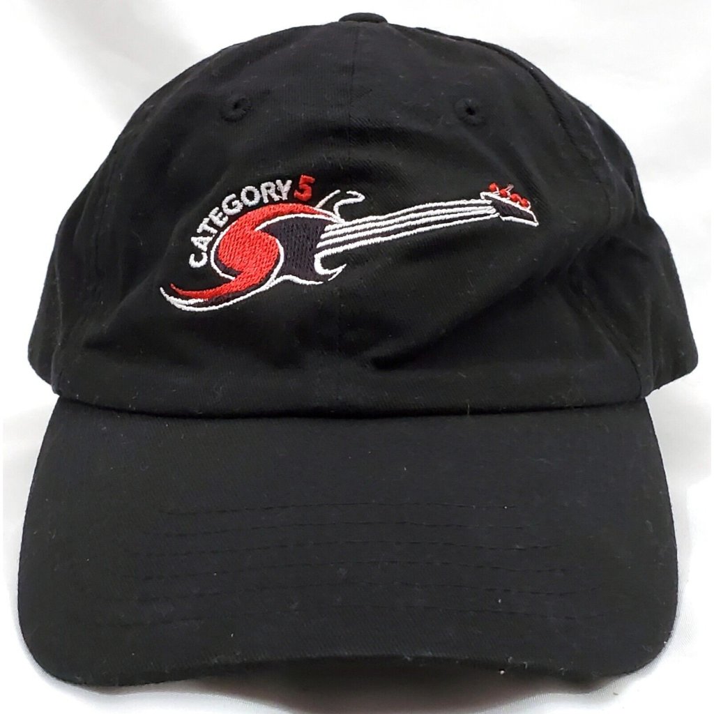 Big X Category 5 Black Baseball Hat Cap Advertising Music Amplifiers Guitar Amps